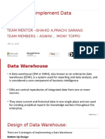 Data Warehouse Design and Implementation