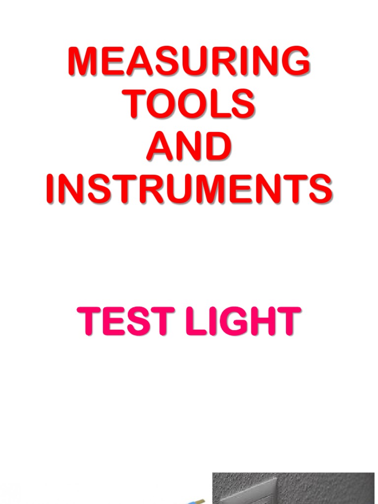 Measuring Tools and Instruments in EIM PDF Electrical Phenomena Compatibility