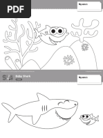 Baby Shark Worksheet Color