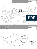 Baby Shark Worksheet Color