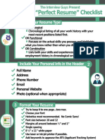 Resume Checklist