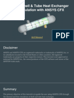 Tutorial Shell and Tube Heat Exchanger CFD Simulation With ANSYS CFX