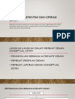 Desain, Implementasi, Dan Operasi Sistem