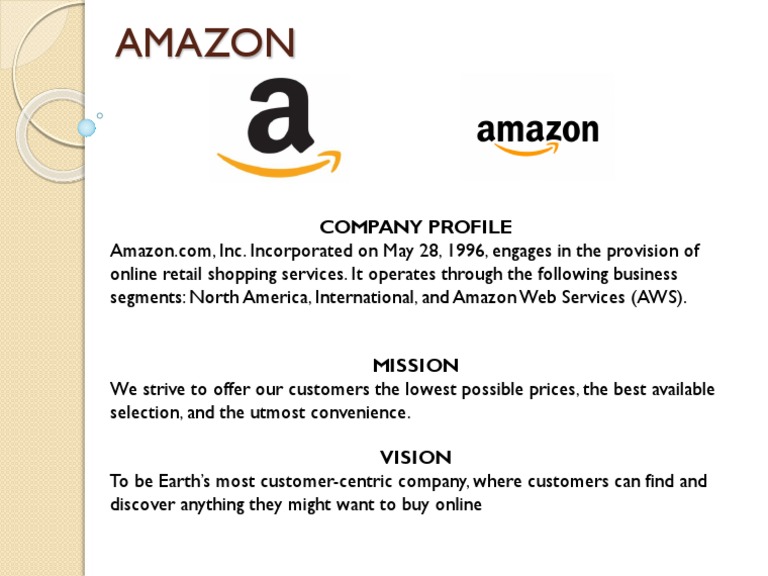 Amazon Company Profile Overview | PDF | Business