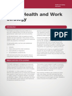 Health and Work Strategy
