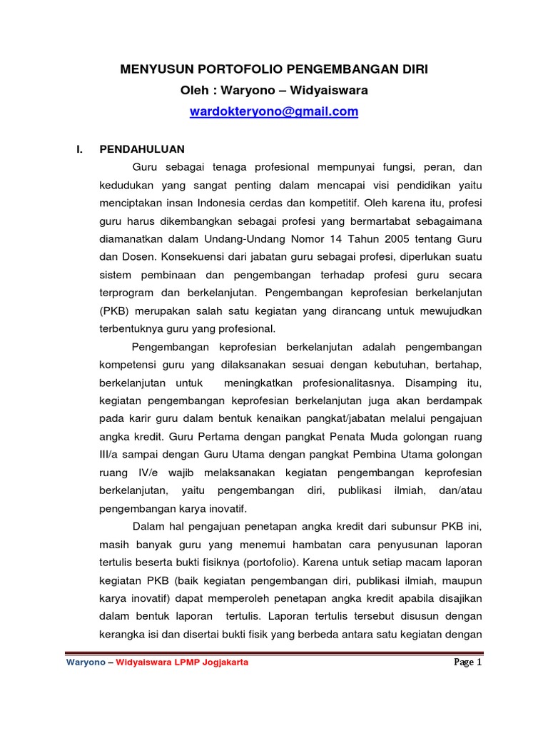 Pengembangan Diri Guru PDF | PDF | Karier & Perkembangan | Bisnis