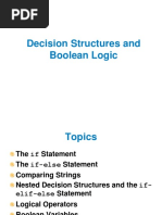 04 Decision Structures and Boolean Logic