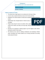 Chapter: 1.7 Impact of Internet On Society Topic: 1.7.1 Impact of Internet On Society