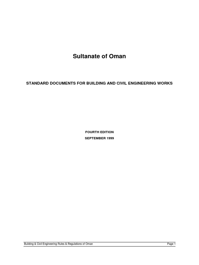 Oman Standard Conditions of Contract 2019 | PDF | General Contractor ...