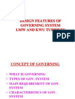 Design Features of Governing System LMW and Kwu Turbines