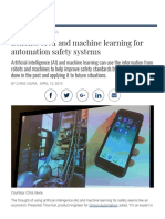 Benefits of AI and Machine Learning For Automation Safety Systems - Plant Engineering