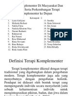 Terapi Komplementer Di Masyarakat