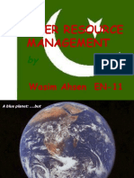 Water Resource Management: Wasim Ahsen EN-11