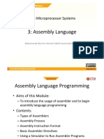 3: Assembly Language: SEE 3223 Microprocessor Systems