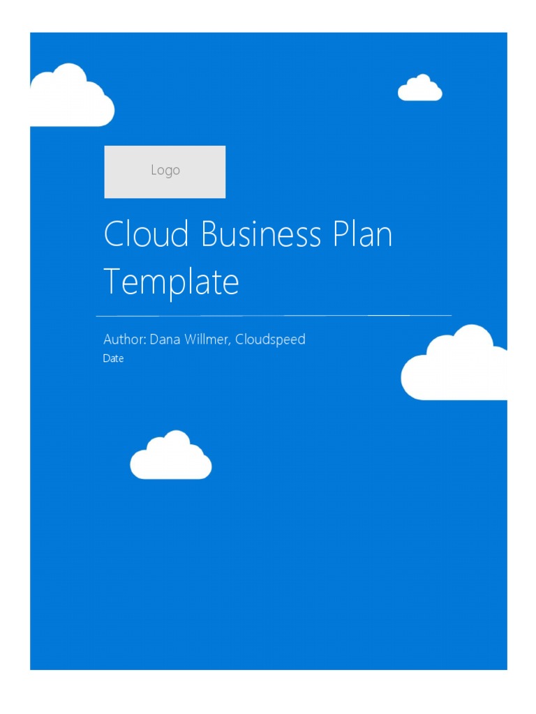 Cloud Business Plan Template Guide | PDF | Cloud Computing | Marketing