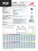 Ficha Tecnica Batería RITAR 12V 7ah RT 1704414 PDF