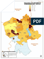 Oruro Tasa de Crecimiento Intercensal 2012