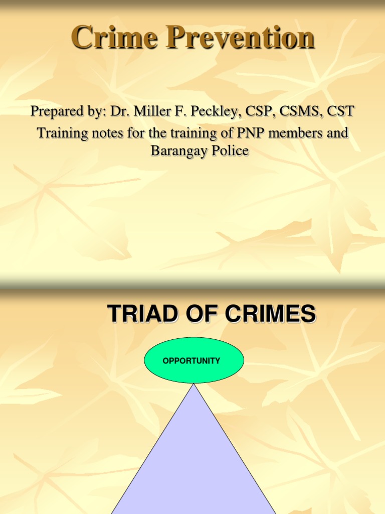 Triad of Crimes | Download Free PDF | Risk Management | Emergency ...