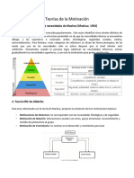 Teorías de La Motivación