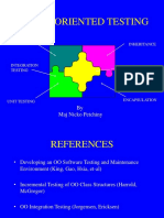 Object Oriented Testing Methodologies