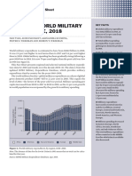 Trends in World Military Expenditure, 2018: SIPRI Fact Sheet
