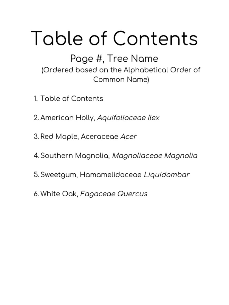 Tree Id Book PDF Leaf Oak