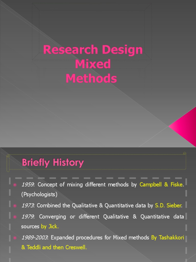 Quantitative | | 1 Qualitative Research Part Mixed Method ...