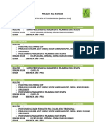 Price List 2018