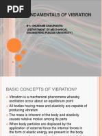 Fundamentals of Vibration: By:-Shubham Chaurasiya (Department of Mechanical Engineering Punjab University)