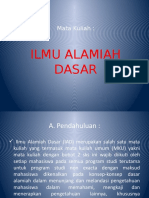 BAB I Mata Kuliah ILMU ALAMIAH DASAR by DADIN EKA SAPUTRA, S.H, M.Hum