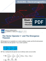 Week 3 - Divergence Theorm and Maxwell First Eq