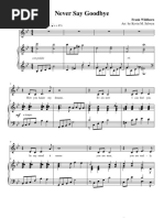 We'll Never Say Goodbye - Big Band中古楽譜 We'll Never Say Goodbye Sheet Music for Piano (SATB