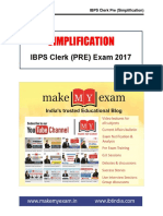 Simplification: IBPS Clerk (PRE) Exam 2017