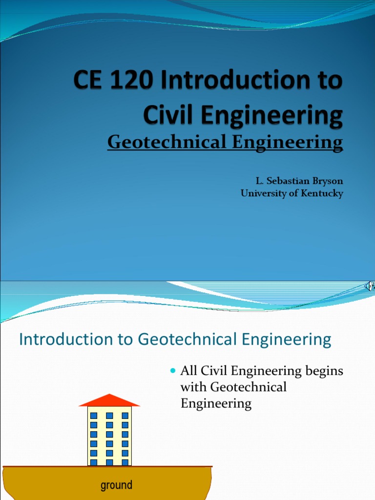 geotechnical engineering essay