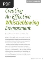 Creating An Effective Whistleblowing Environment PDF