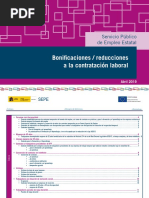 Bonificaciones del servicio público de empleo