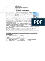 Guía de Lenguaje: Artículos Definido e Indefinido