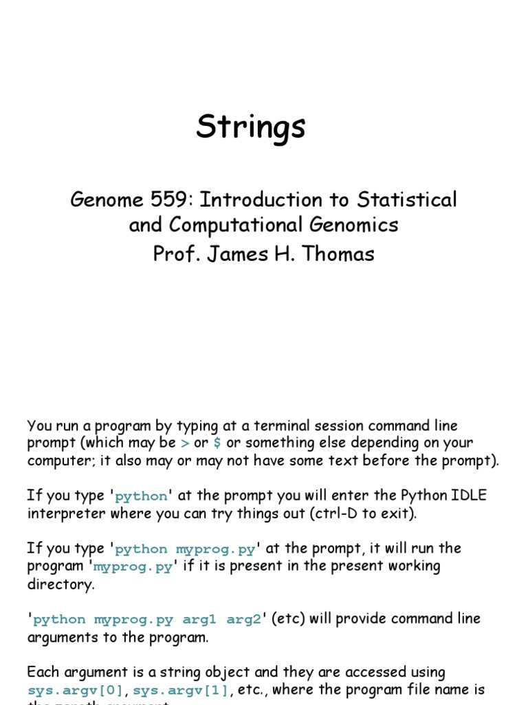 2B Strings | PDF | String (Computer Science) | Array Data Structure