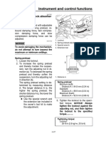 Instrument and Control Functions: Adjusting The Shock Absorber Assembly