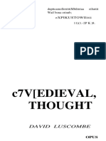 David Luscombe Medieval Thought History of Western Philosophy Oxford University Press USA 1997