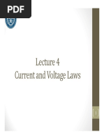 Lecture 4 - Current and Voltage Laws