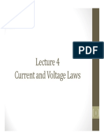 Lecture 4 - Current and Voltage Laws