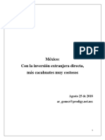 Con La Inversión Extranjera Directa, Más Cacahuates Muy Costosos