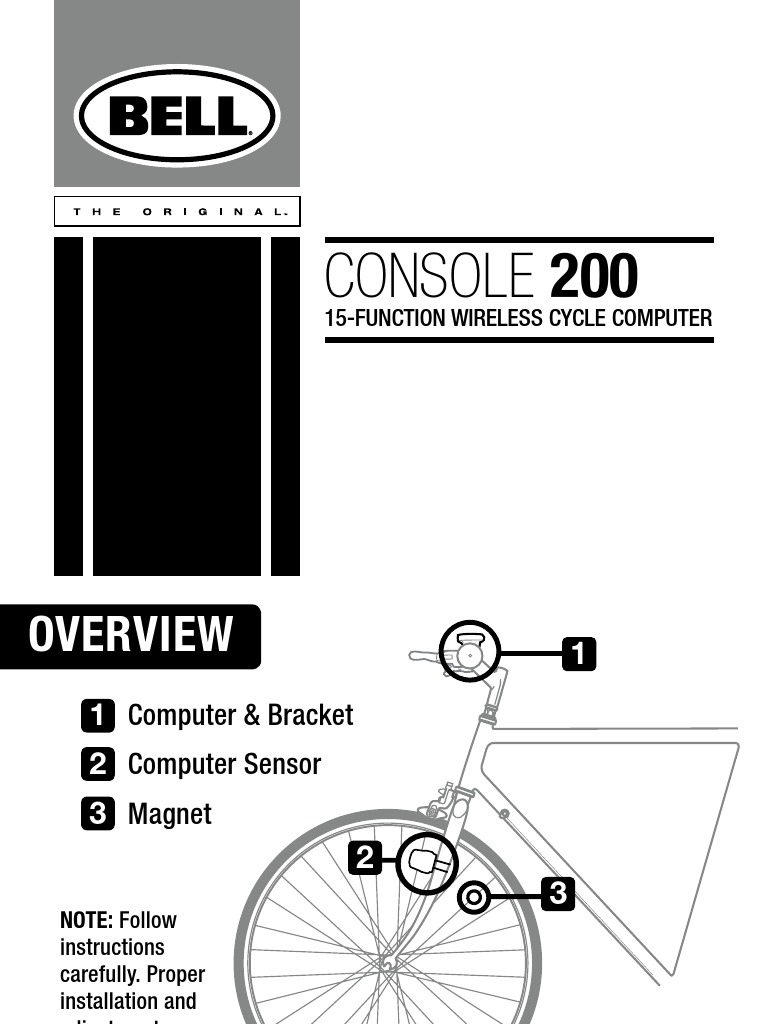 Console 200 Bike Computer Manual | PDF | Electromagnetic Interference ...