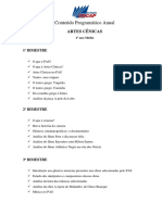  Contedo Programtico Anual - 1 Ano