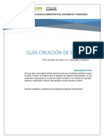 Guía Creación Empresa Programa Negocios Internacionales