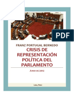 La Crisis de Representación Política Del Congreso