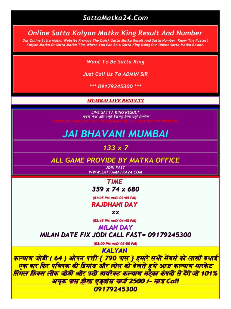 kalyan satta matka open today on Vdocuments Site Satta Matka Sattamatka 24 Kalyan Matka Resut Matka Dpboss 58b032e1b52c1 Pdf