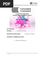 Informe de Laboratorio Vectores