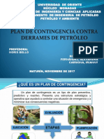 Plan de Contingencia Contra Derrames de Petroleo